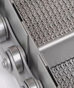 Băng tải lưới inox đan xoắn kép